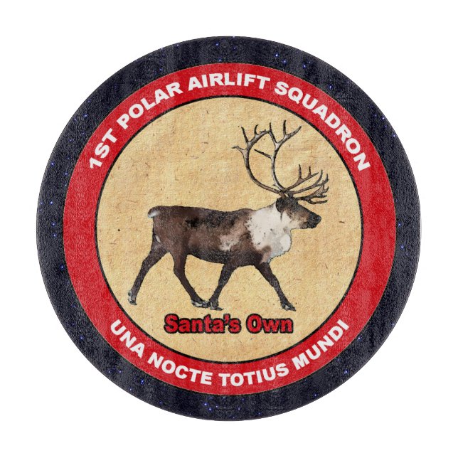Der Weihnachtsmann - 1. Polar Airlift-Squadron Schneidebrett (Vorderseite)