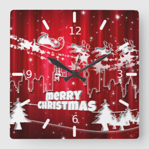Der Weihnachtsmann am Arbeitsplatz Uhr