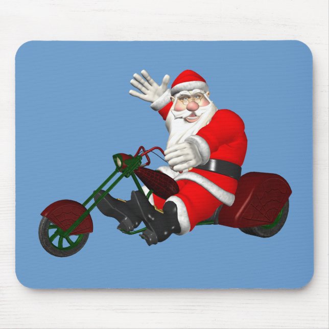 Der Weihnachtsmann auf dem Motortrick Mousepad (Vorne)