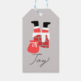 Der Weihnachtsmann auf den Kopf Geschenkanhänger