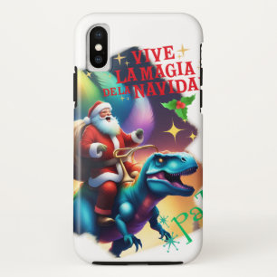 Der Weihnachtsmann auf einem T-Rex Case-Mate iPhone Hülle