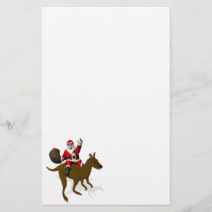 Der Weihnachtsmann auf Kangaroo Briefpapier