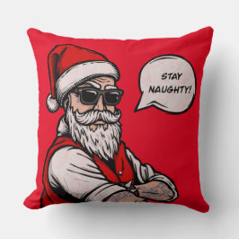 Der Weihnachtsmann Bleibe Naughty Funny Kissen