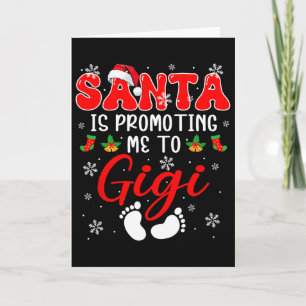 Der Weihnachtsmann bringt mich zu Gigi Xmas Schwan Karte