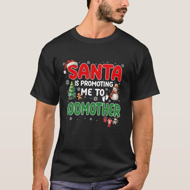 Der Weihnachtsmann bringt mich zur Mutterschwanger T-Shirt (Vorderseite)