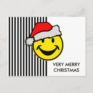 Der Weihnachtsmann, dein Rückgrat. Ideen Feiertagspostkarte