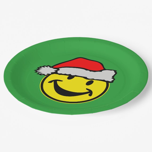 Der Weihnachtsmann, dein Rückgrat. Ideen Pappteller (Schrägansicht)