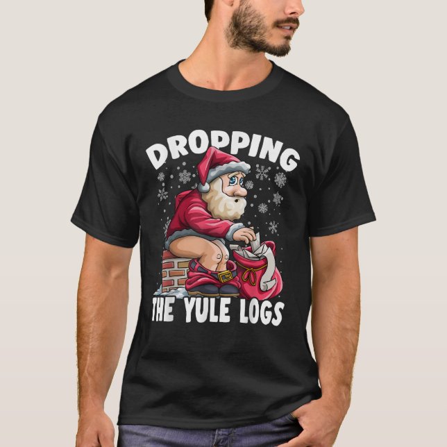 Der Weihnachtsmann, der das Weihnachten fallen läs T-Shirt (Vorderseite)