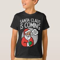 Der Weihnachtsmann, der kommt, sagte sie lustige W