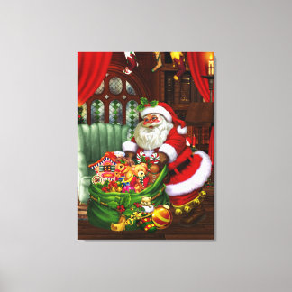 Der Weihnachtsmann! Druck auf Keilleinwand Leinwanddruck