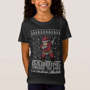 Der Weihnachtsmann durch den Schnee lustig T-Shirt