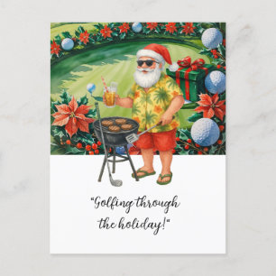 Der Weihnachtsmann feiert im Juli Weihnachten
