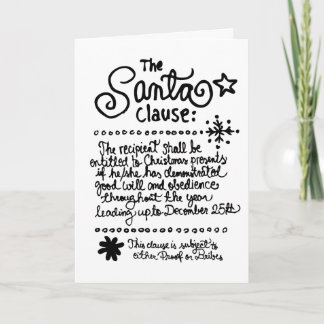 Der Weihnachtsmann Feiertagskarte