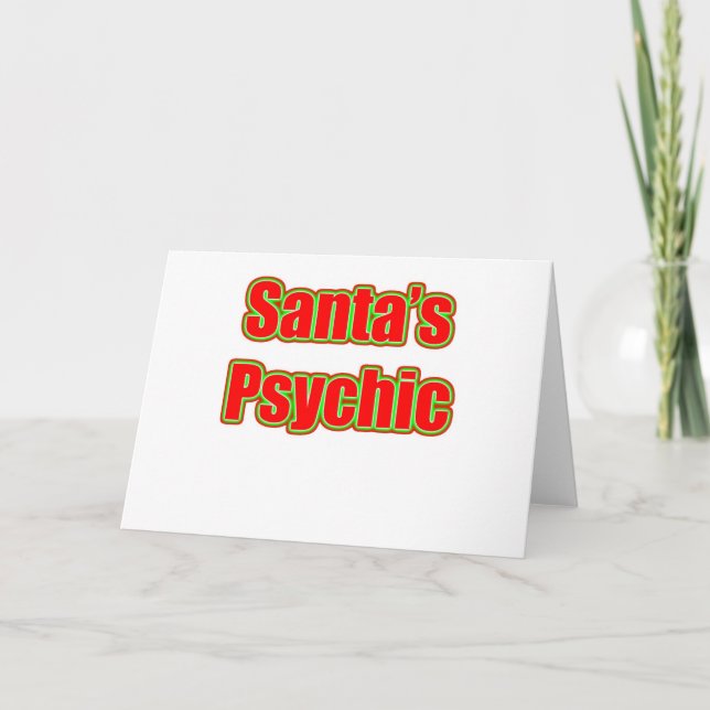 Der Weihnachtsmann Feiertagskarte (Vorderseite)