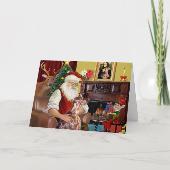 Der Weihnachtsmann Feiertagskarte (Vorderseite)