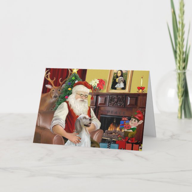 Der Weihnachtsmann Feiertagskarte (Vorderseite)