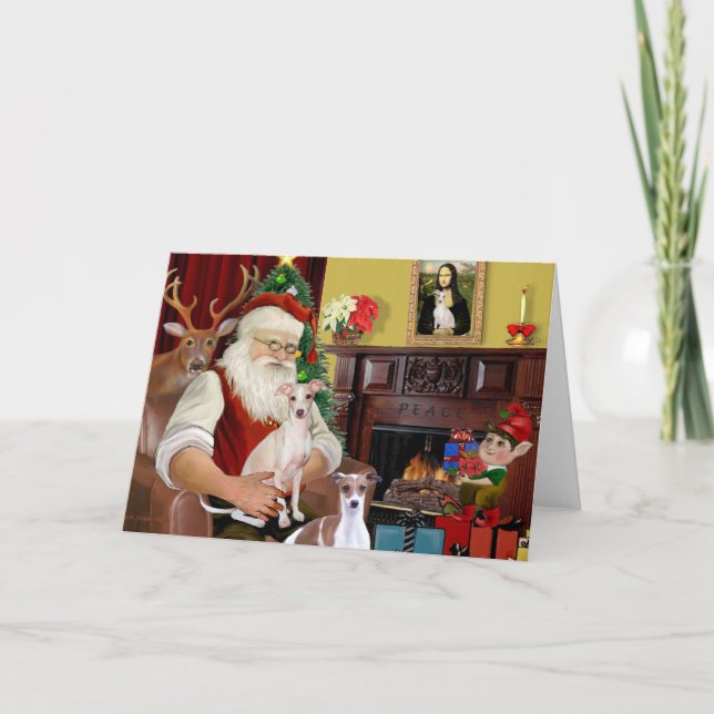 Der Weihnachtsmann Feiertagskarte (Vorderseite)