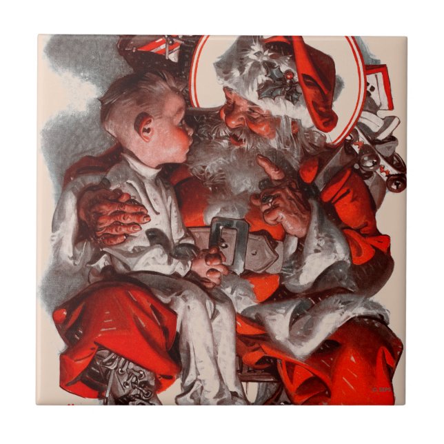 Der Weihnachtsmann Fliese (Vorderseite)