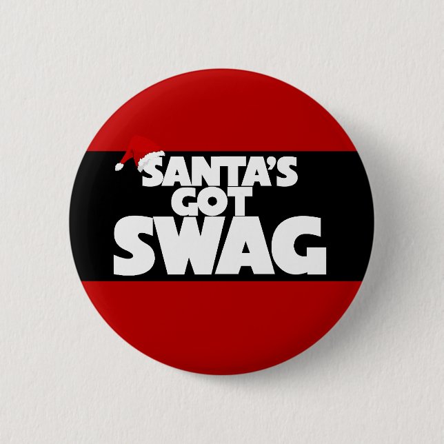 Der Weihnachtsmann got SWAG Button (Vorderseite)