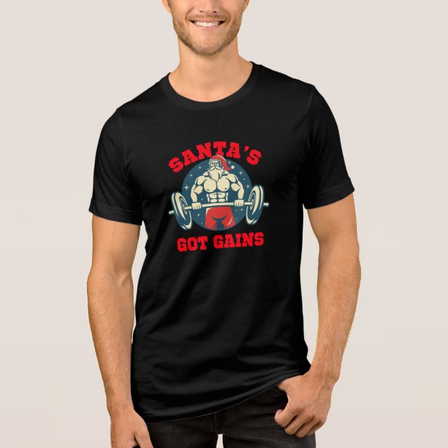 Der Weihnachtsmann Got Tri-Blend Shirt (Vorderseite)