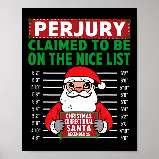 Der Weihnachtsmann hat behauptet, auf der Nizzaer  Poster (Vorne)