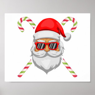 Der Weihnachtsmann hat eine Sonnenbrille Poster