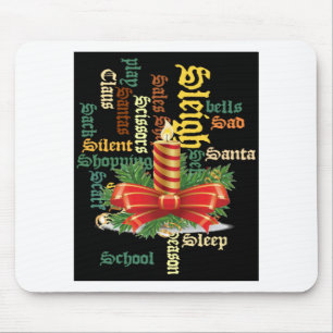 Der Weihnachtsmann hat einen schönen Tag und eine  Mousepad