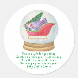 Der Weihnachtsmann hat geschlafen. Gebetskandal Runder Aufkleber