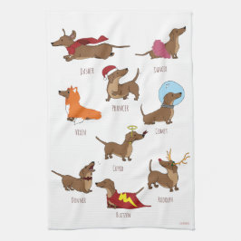 Der Weihnachtsmann hilft Weihnachtsteppich Geschirrtuch