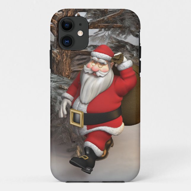 Der Weihnachtsmann im Wald Case-Mate iPhone Hülle (Rückseite)