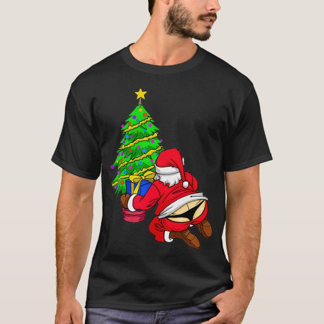 Der Weihnachtsmann im Weihnachtsgeschenk für Baum T-Shirt (Vorderseite)