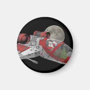 Der Weihnachtsmann im Weltraum Magnet