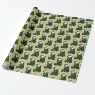 Der Weihnachtsmann in Camouflage Geschenkpapier