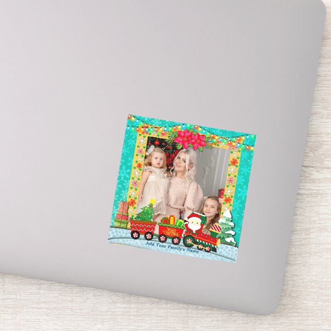 Der Weihnachtsmann in Zürich, Weihnachten und Feie Aufkleber (Detail)