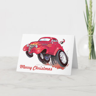 Der Weihnachtsmann ist 39 Chevy, Weihnachtskarte Feiertagskarte