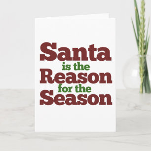 Der Weihnachtsmann ist der Grund für die Saison Feiertagskarte