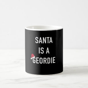 Der Weihnachtsmann ist ein Geordie Kaffeetasse