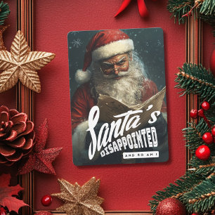Der Weihnachtsmann ist enttäuscht und ich auch  Lu Feiertagskarte