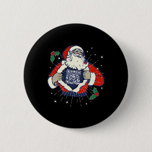 Der Weihnachtsmann ist Trump-Fan-Code Qr Trump-Tan Button