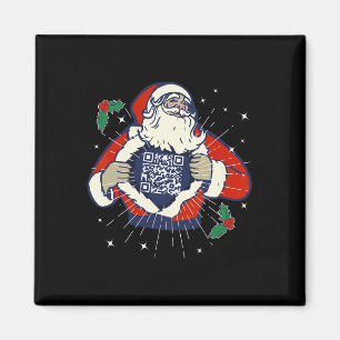 Der Weihnachtsmann ist Trump-Fan-Code Qr Trump-Tan Magnet