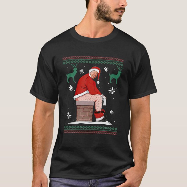 Der Weihnachtsmann Kackte den Kamin nieder, der ve T-Shirt (Vorderseite)