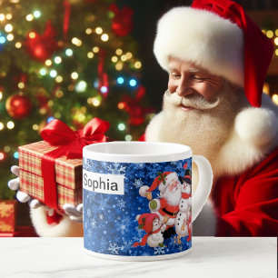 Der Weihnachtsmann kids Cup Kindername Kakao Espressotasse