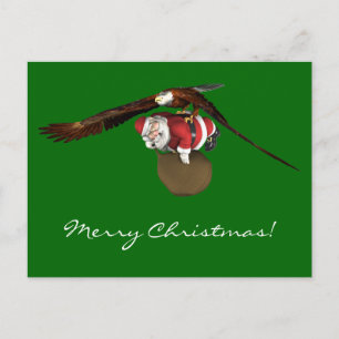 Der Weihnachtsmann kommt etwas später Feiertagspostkarte