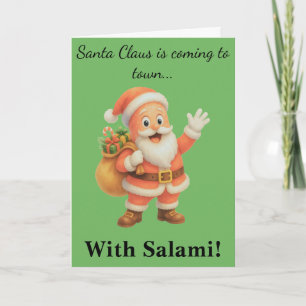 Der Weihnachtsmann kommt in die Stadt... mit Salam Karte