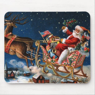 Der Weihnachtsmann kommt in die Stadt Mousepad