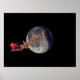 Der Weihnachtsmann kommt in die Stadt Poster
