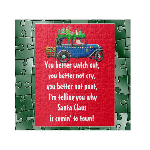 Der Weihnachtsmann kommt in die Stadt Puzzle Kids 