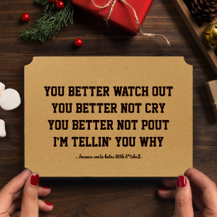 Der Weihnachtsmann kommt in die Weihnachtskarte de Feiertagskarte