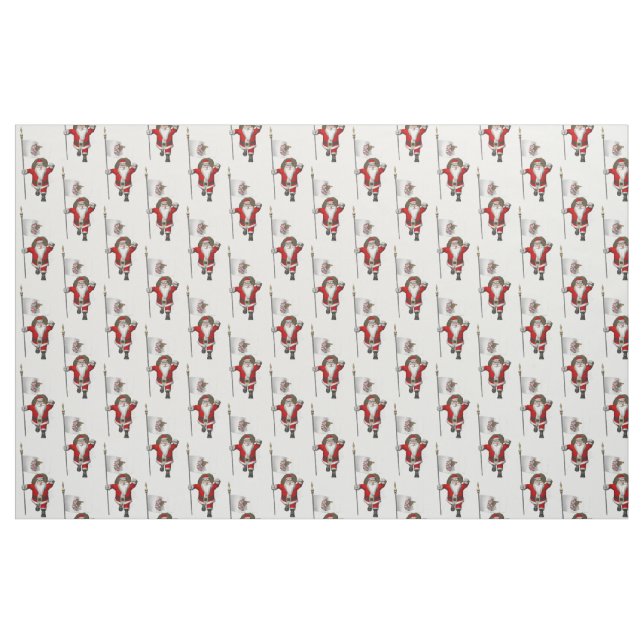 Der Weihnachtsmann kommt nach Illinois Stoff (Fat Quarter (45,7 x 55,9 cm))