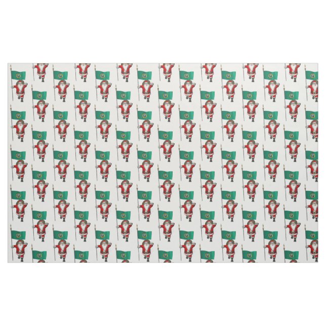 Der Weihnachtsmann kommt nach Washington Stoff (Fat Quarter (45,7 x 55,9 cm))